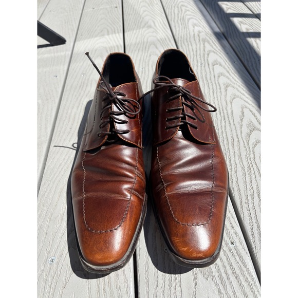 To Boot Brown Leather Oxfords - Picture 6 of 10